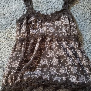 Apt. 9 Black Lace Babydoll Tank Cami